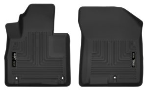 Hyundai Santa Fe Floor Liners - Front - Husky Liners - X-act Contour - Black - `19-`20